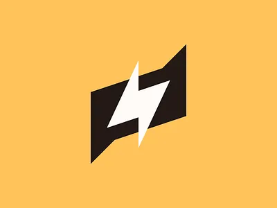 Lightning Bolt Chat bolt branding chat communication dialogue electric energy fast instant lightning logo mark message messaging minimal negative space rapid speech bubble vector