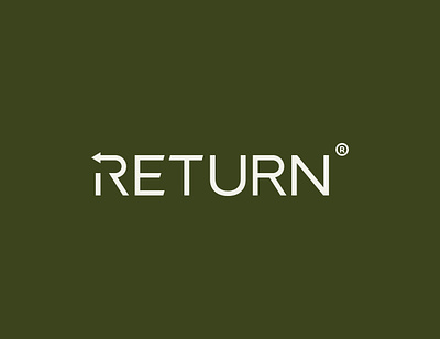 Return - Organic Supplements Brand arrow arrow logo brand identity letter letter r letter r logo letters logo logo design modern organic r return return logo supplements