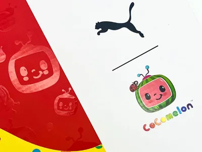 Cocomelon x PUMA cocomelon design graphic design illustration kids kids shoes labeling design packaging packaging design puma puma cat pumakids shoebox shoes