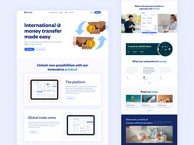 Worldwide Money Transfer Web design graphic design landingpage moneytransfer ui uiuxdesign use user interface ux design web design