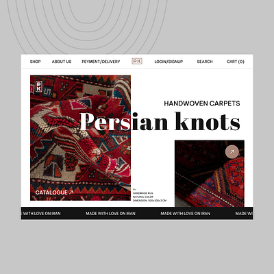 persian knots design graphic design ui ux web