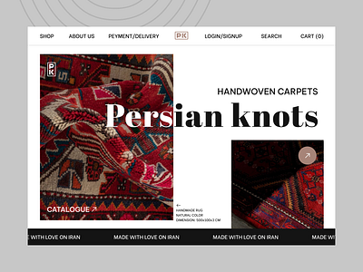 persian knots design graphic design ui ux web