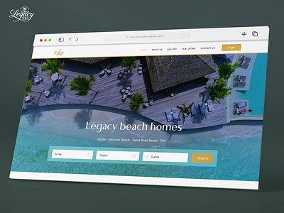 Legacy Beach Homes animation app branding design graphic design illustration logo ui ux vector