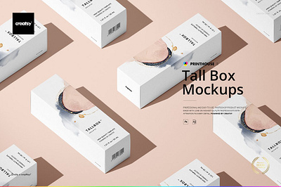 Tall Box Mockup Set printhouse