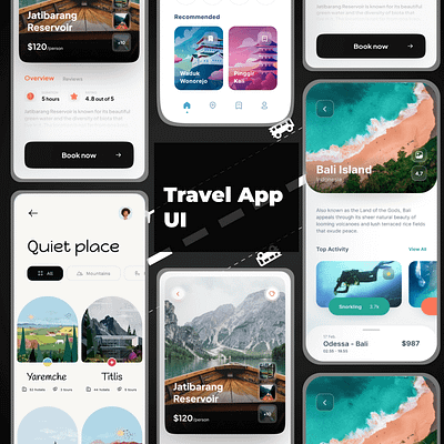 Travel App Mobile UI App app branding design productdesign ui ux