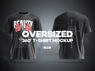 Oversized 360° T-shirt Mockup animated clothing download mockup oversize oversized psd t shirt tshirt