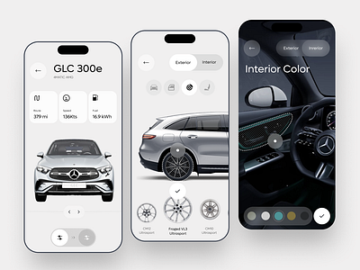 Mercedes Configurator – Сar Customiser App app branding design graphic design illustration logo typography ui vector