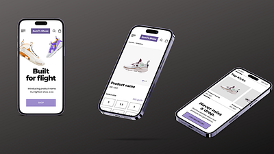 Online Shoe Store - Mobile design figma online shoe store ui ux