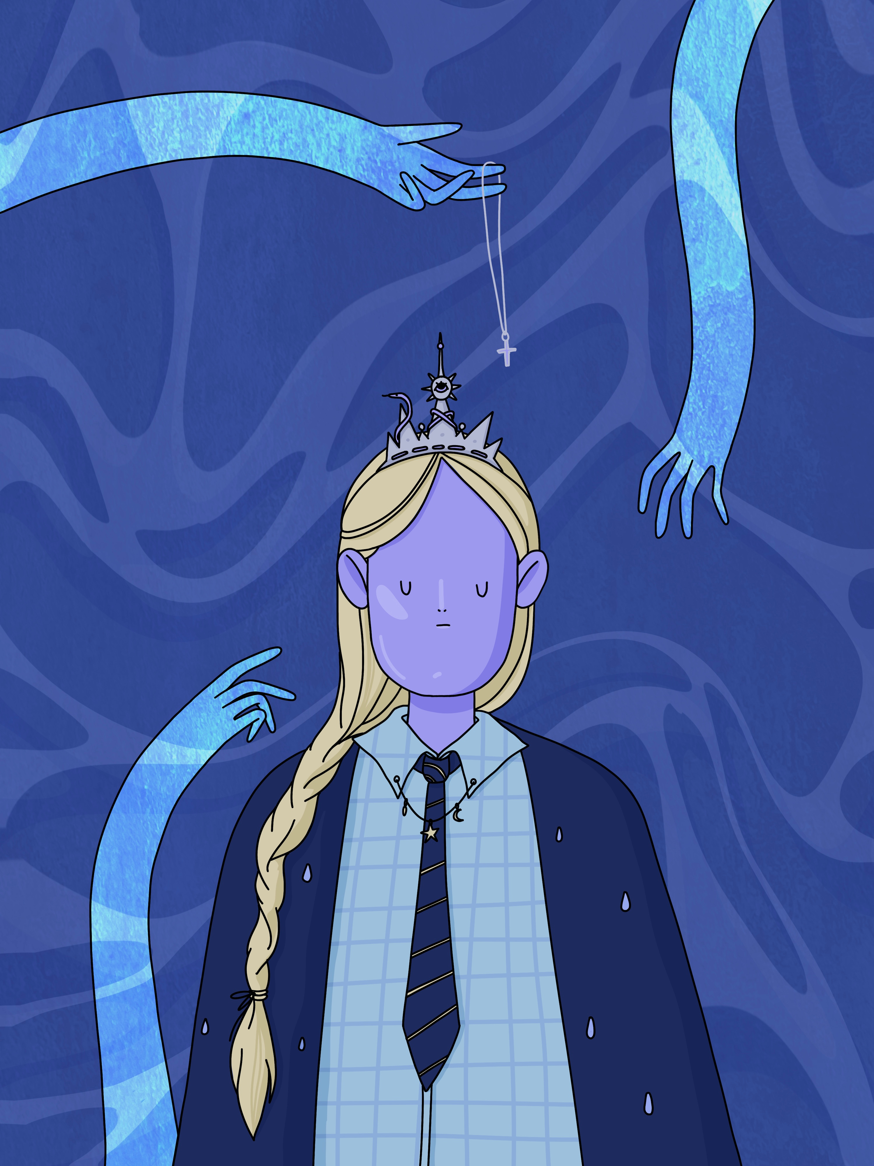 Mystical dream | Character design cartoon cartoon character cartoon design character design digital illustration editorial illustration illustration metaphorical cards taro