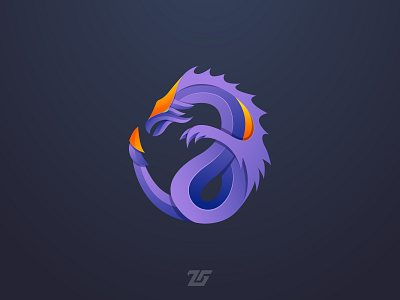 Dragon 3d amazing logo animal art awesome logo branding colorful creative design dragon fantasy gradient logo graphic design identity illustration logo logos modern mythology purple