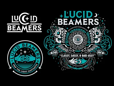 Lucid Beamers branding district north design illustration new hampshire nick beaulieu vector