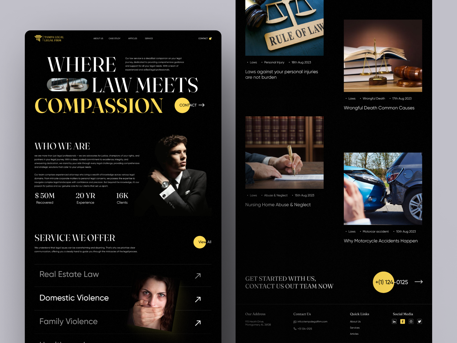 Tempa Legal Law Firm - Landing Page attorney branding clean ui dashboard design graphic design illustration landing page landing page design law logo minimalist minimalistic motion graphics responsive design responsive web design uiux design