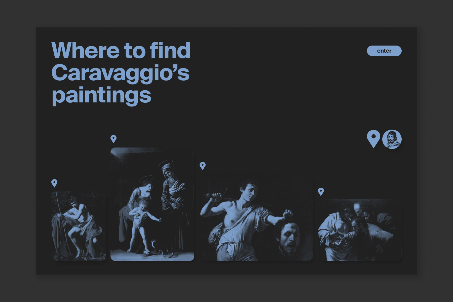 Where is Caravaggio design graphic design ui