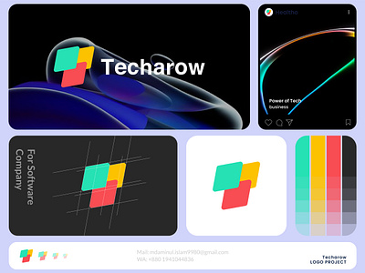 Techarow Logo - Metaverse Logo - Web3 Logomark brand identity branding collaboration logo icons landing page letterlogomark logo design logo mark logodesigntips metaverse logo minimalist modern logo modern logos sassvsclass sassybranding software logo surfing logo technology logo uiux web 3 logo