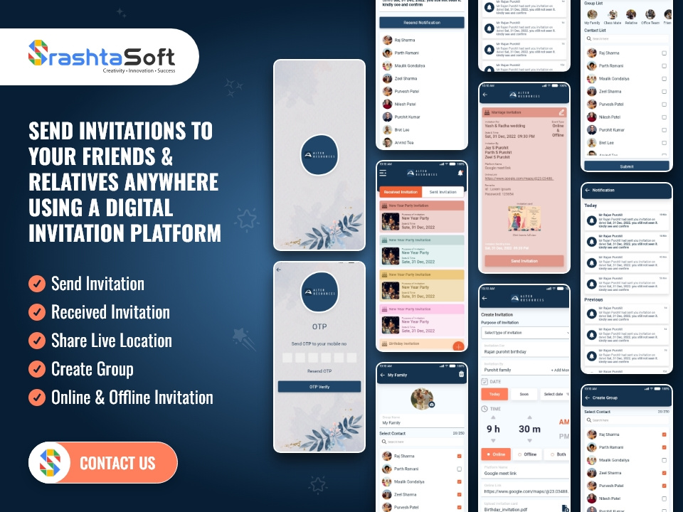 Digital Invitation Platform by Srashtasoft on Dribbble