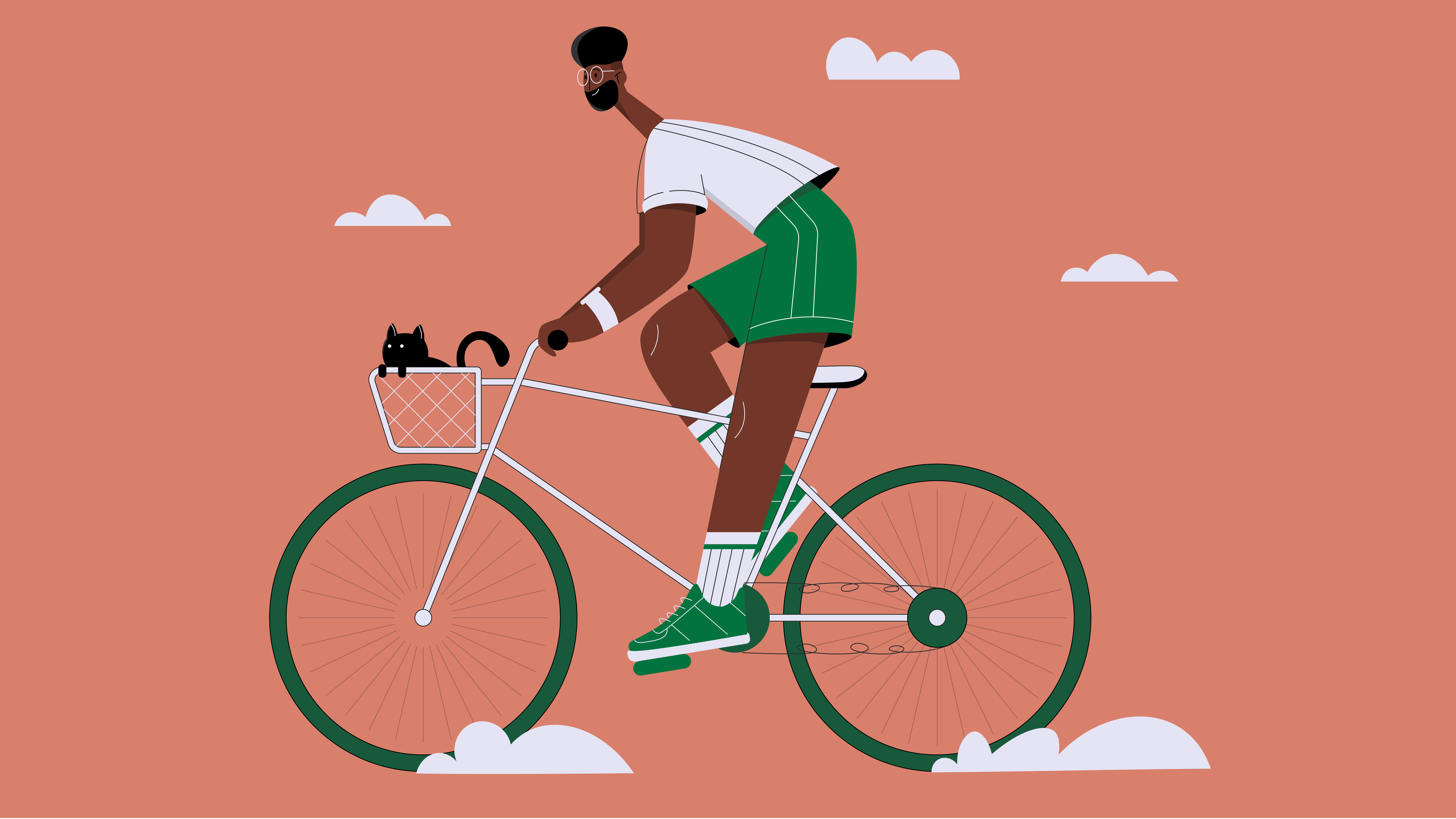 Cycling illustrations / style frames 2d adobe illustrator character characterdesign characters cute design flat graphic design illustration modern motion graphics people simple vector