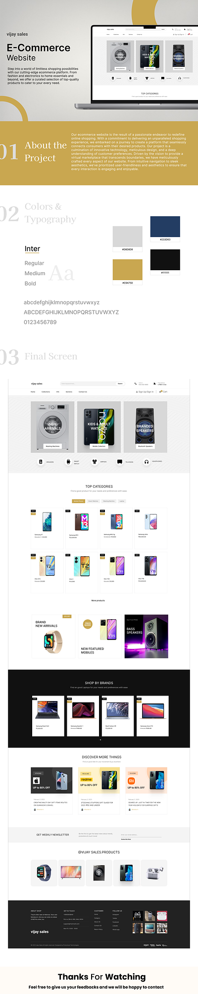Vijay Sales - An E-commerce Website animation branding graphic design logo ui