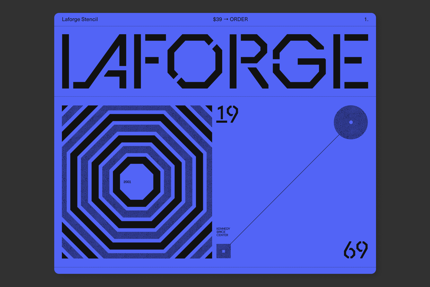 Laforge Stencil design graphic design typography