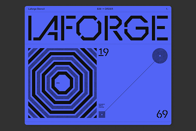 Laforge Stencil design graphic design typography