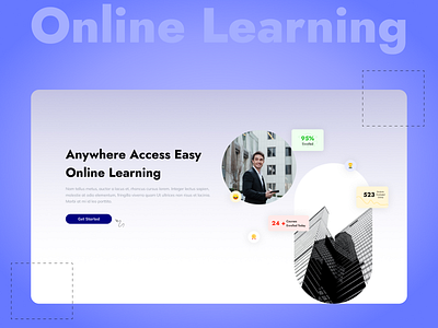 Online Learning 📚 graphic design ui website