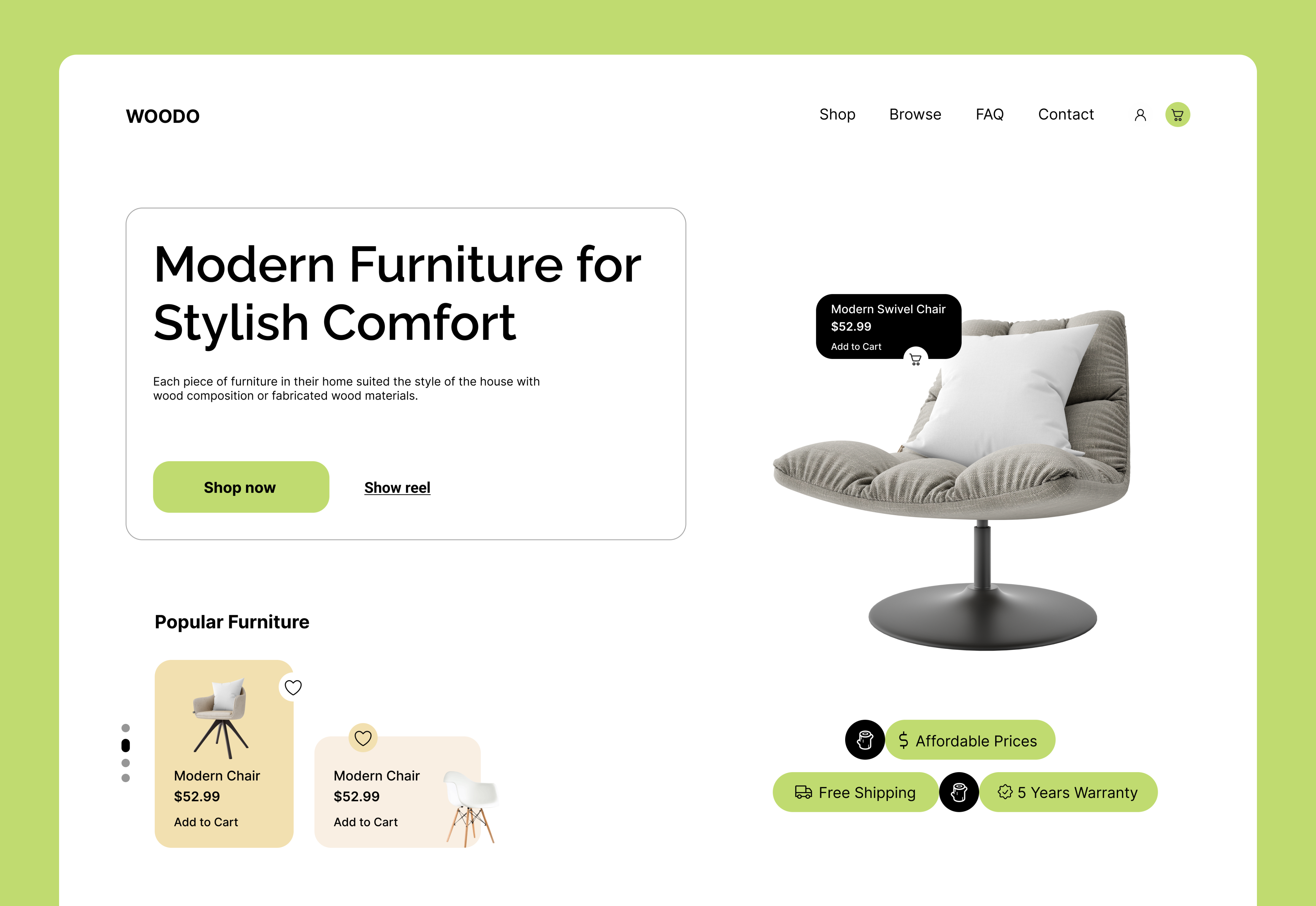 Example of Landing Page Design (Website)