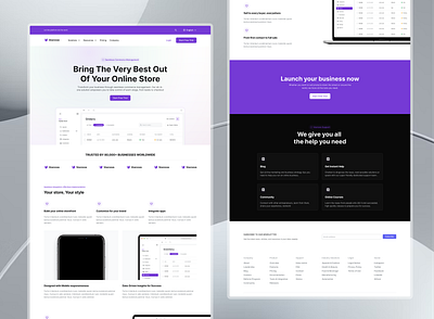 VoxNova - Landing page crm design ecommerce landing ui