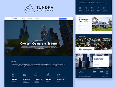 Tundra Advisors Consultant Website animation app branding design graphic design illustration logo ui ux vector