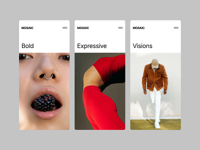 Portfolio, Mobile fashion layout minimalism mobile photography portfolio showcase space ui ux white