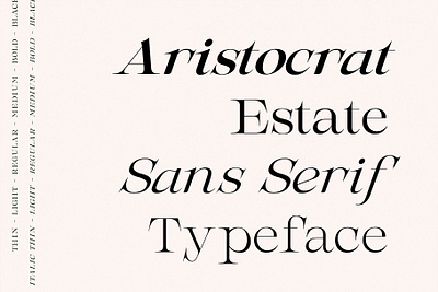 AristocratEstate – Luxury Serif Type advertising business classy fancy hipster luxury magazine nostalgic poster premium professional retro serif timeless typeface vintage