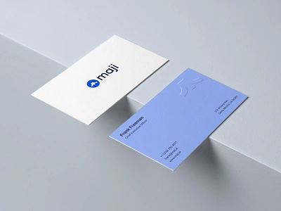 Maji — Business Cards ai branding business cards design ecommerce graphic design growth identity illustration logo minimalistic premium print product revenue saas sleek unique vector