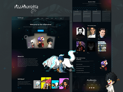 Villainzverse | Gaming Website animation app branding design graphic design illustration logo ui ux vector