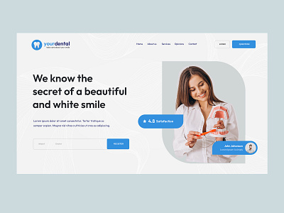 Your dental design graphic design ui user experience user interface ux web design