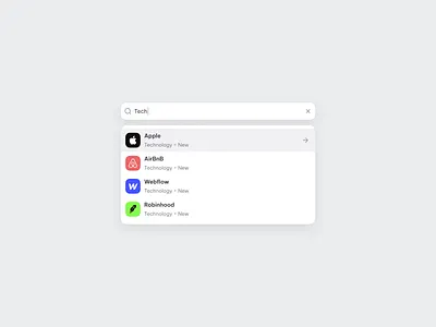 Search Dropdown app clean concept design figma flat interface ios minimal modern ui ux visual design web web app web design website