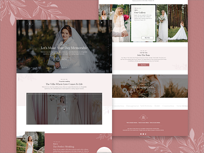 Wedding Website animation app branding design graphic design illustration logo ui ux vector