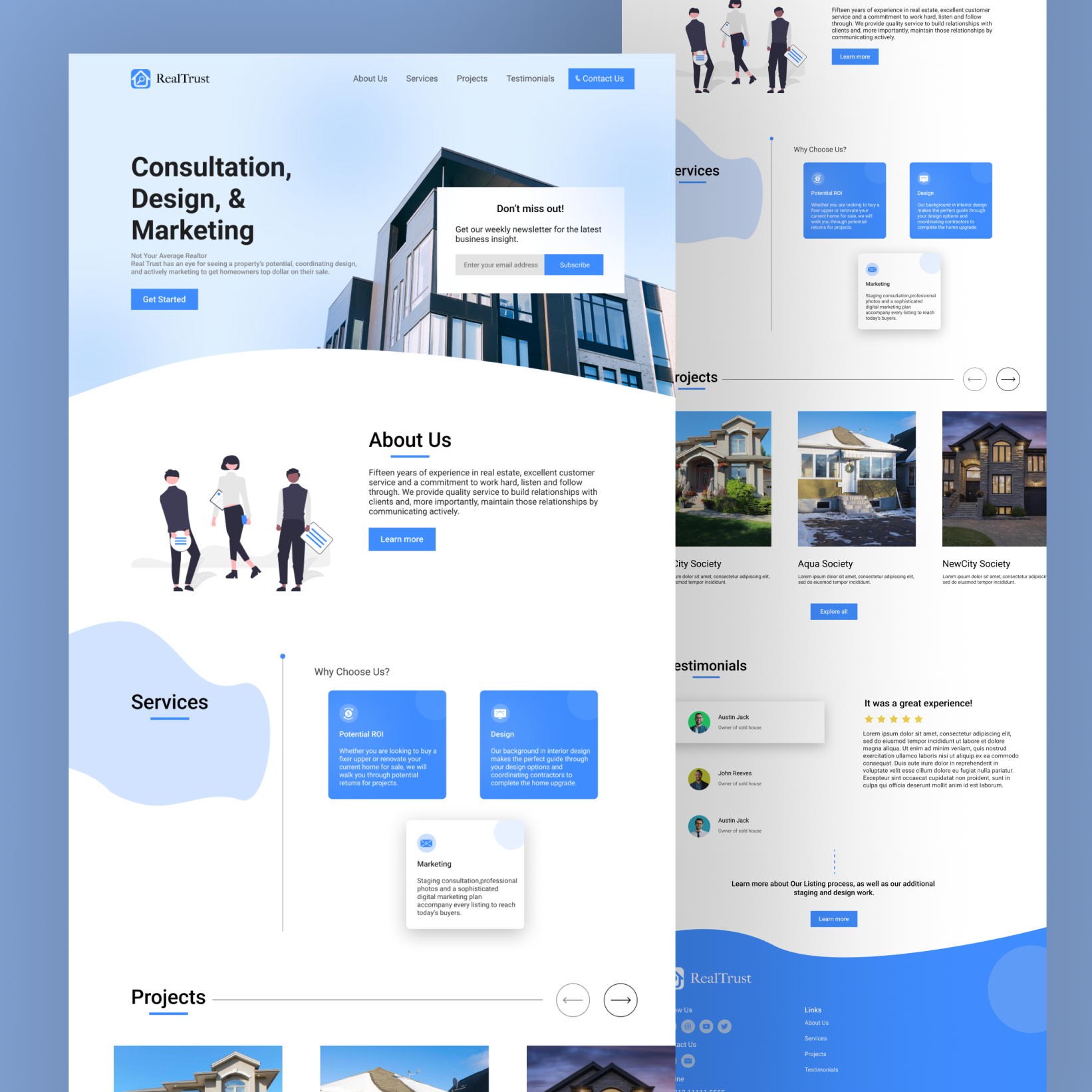 Real Estate Website app design design figma prototyping real estate real estate website real estate website design ui ui ux ui ux design user interface user interface design ux website website design