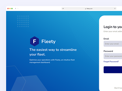 Fleety - Fleet Management Dashboard dashboard design drivers fleet fuel history logistics telematics tracking transport ui vehicles