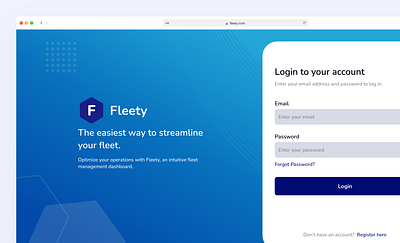 Fleety - Fleet Management Dashboard dashboard design drivers fleet fuel history logistics telematics tracking transport ui vehicles