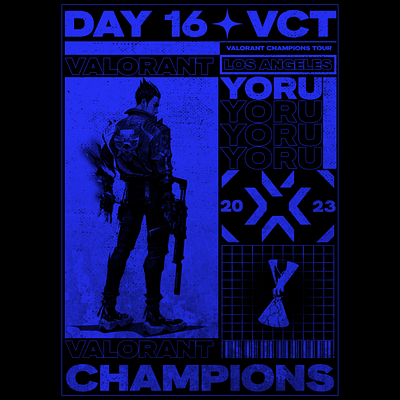 Valorant Champions 2023 - Day 16 art artwork design poster valorant