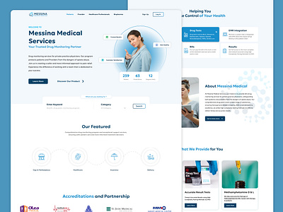 Landing Page Medical Clinic Services blue clinic doctor drug figma health healthcare hospital immunity medical medicine modern nurse patient services simple therapy ui user interface wellness