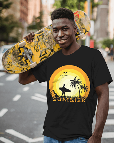 Summer Custom T shirt Design branding design graphic design illustration logo sports t shirt design t shirt