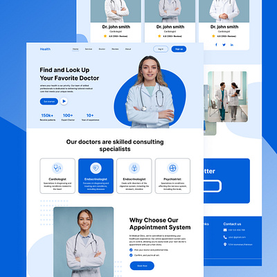 Medical Landing Page branding design graphic design landing page ui ux website website design