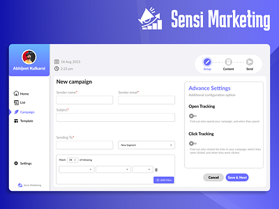 Sensi Marketing Tool (UI) ai dashboard dashboard ui figma figma interface figma ui figma ui ux logo marketing tool marketing tool ui sensi marketing tool ui ui ux ux