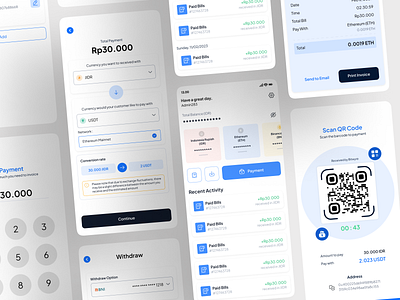 EDC Crypto Cashier App - Payment app applications crypto crypto currency edc mobile payment simple ui ui design uiux