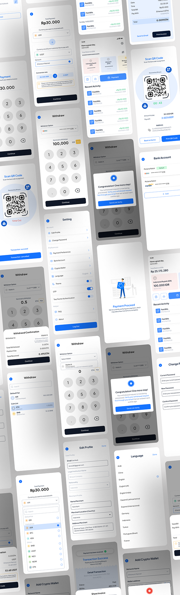 EDC Crypto Cashier App Payment by Yanuarsyah Fitrah Indra on Dribbble