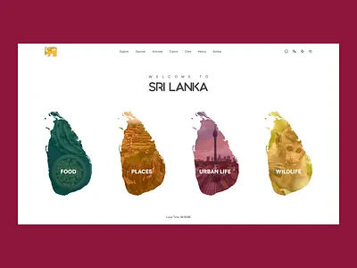 srilanka.com - Website Concept .com adventure community country design design concepts designers figma food landing page mobile product design sri lanka ui uiux urban ux web website world