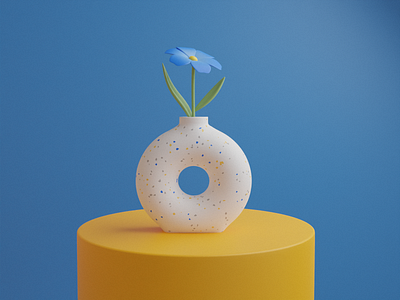 3D Flower 3d blender design