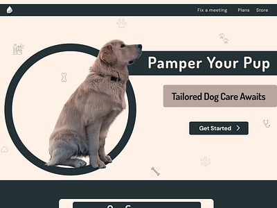 🐾 Elevate Your Pup's Experience: Unveiling Tailored UI Design! animal dogs landingpage lifetysle ui