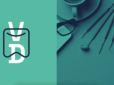 Venem Dental branding dental logo