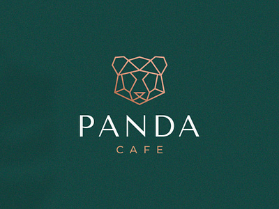 PANDA cafe brandbook branding cafe coffee design logo luxu luxury panda