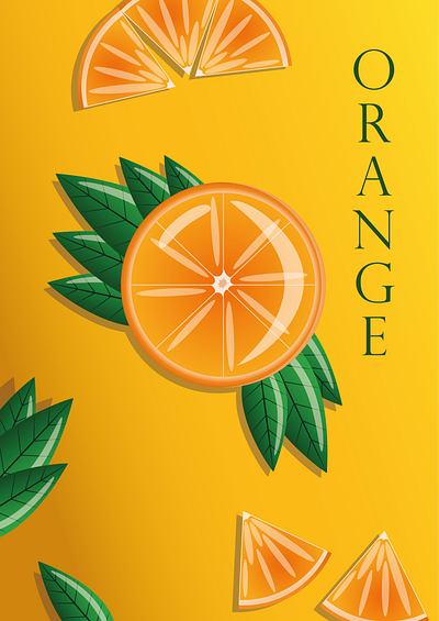Vector illustration of an orange design graphic design illustration vector